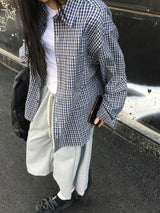 ピンチ サイド スナップ バミューダ パンツ(5c)