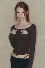 ORCHID TOP brown