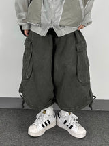strap cargo bermuda pants