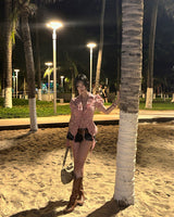 デニムヴィンテージローライズショートパンツ