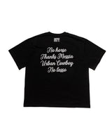 ハンドリトゥンカウボーイTシャツ-BLACK