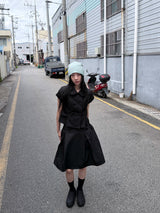 DOUBLE BUTTON SHORT JACKET