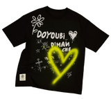 【MADE】Doyoubi Dimanche Rakugaki Short-Sleeved T-shirt [Black]