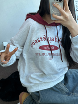 COLORATION VACATION HOODIR T SHIRT💙🤍🖤3COLOR