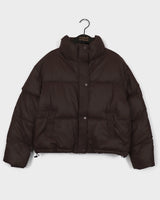 Yukan Matt Basic Oversized Fit Short Padded Jacket