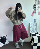 スナップオーバーベーシックバミューダパンツ 🩵💕🧸🤎8COLOR