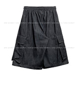 Root Stitch Cargo Bermuda Denim Pants