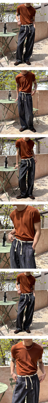 [S/S] Cooling like knit half t-shirts(10color)