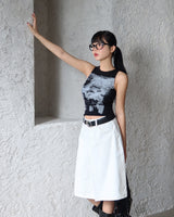 Ghost printed sleeveless shirt