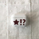 Star Dangdang Dot Burgundy Glossy AirPods Case