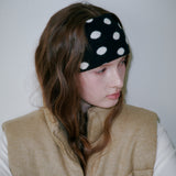 Dot Pattern Hairband (Black)