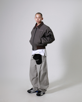 カーブドストライプパンツ (Unisex)