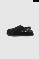 Mellow suede clog mule
