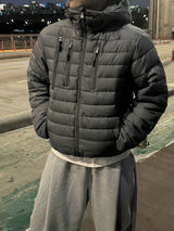 Tech multi-pocket hooded lightweight padding