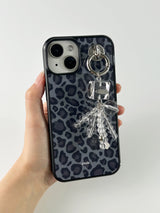 レオパードMagsafeグラスバンパーケース(Grey Leopard)