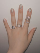 Rose Quartz Rose Stone Bold Ring