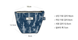 DAMAGED DENIM POUCH (POP-UP POUCH)