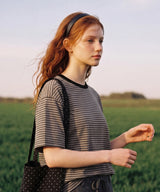 26SS★ Georgette Cool Stripe Short Sleeve T-shirt