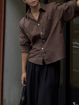 Core pocket crop shirt