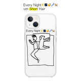 エブリナイト iPhoneケース（ブラック）Ver. ショートヘア