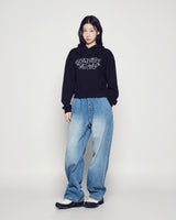 25FW WOMAN トゥインクルクロップフーディー ブラック
