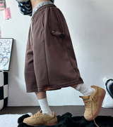 スナップオーバーベーシックバミューダパンツ 🩵💕🧸🤎8COLOR