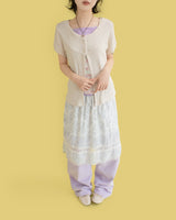 Teddy patch sleeveless (2 color)