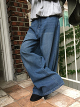 Beart Basic Wide Denim Pants