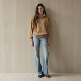 Half-Zip Sweatshirt_Beige