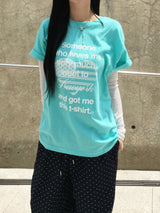 Peak New York Lettering Short Sleeve T-shirt (3c)