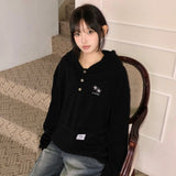 ラウル ボタンフードT ユニセックス (2COLOR)