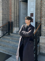 Solari Double-Breasted Long Coat (2 Colors)
