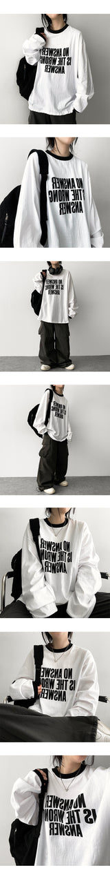 バズカラードロングスリーブTシャツ