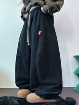 トッポッキユニークスナップバルーンコーデュロイロングパンツ 🤍🤎🧸🖤2カラー