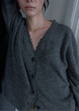Cosy Alpaca Cardigan (Charcoal)