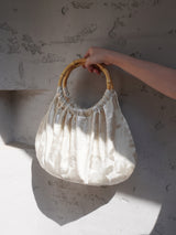 Glow Bamboo Handle Bag - Lime