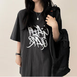 Gerty Vintage lettering boxy fit short-sleeved T-shirt