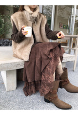 プラムスエードムスタンベスト