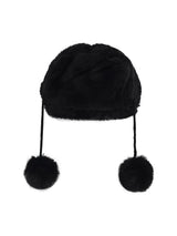 cross stud fur trapper hat