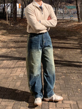 サイドデニムパンツ