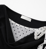 Bianca Dot Scarf Layered Top