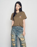 25FW WOMAN FUZZY BEAR SHORT SLEEVE T-SHIRT