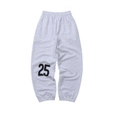 Weekend warrior typography printing long pants (Melange)
