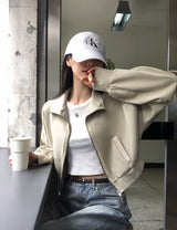 [BELLIDE MADE] ピグメントトゥウェイハーフネックジップアップ