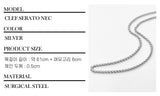 a men's chain necklace_CLEF SERATO NEC