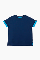 レイヤード ロールアップ Tシャツ
