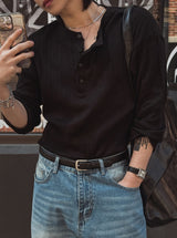Kuro henry-neck long sleeves