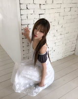 ミッツ レース ラグラン パフ ショートスリーブ