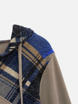 Mode Slim Fit Check Pattern Hoodie (2c)