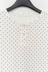 (W) Cherry Dot Button Top (5color)